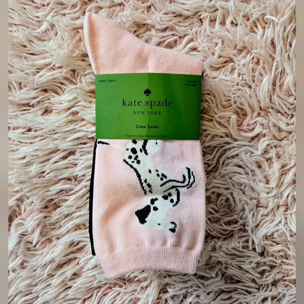 🐄NWT Kate Spade 3 pack crew socks